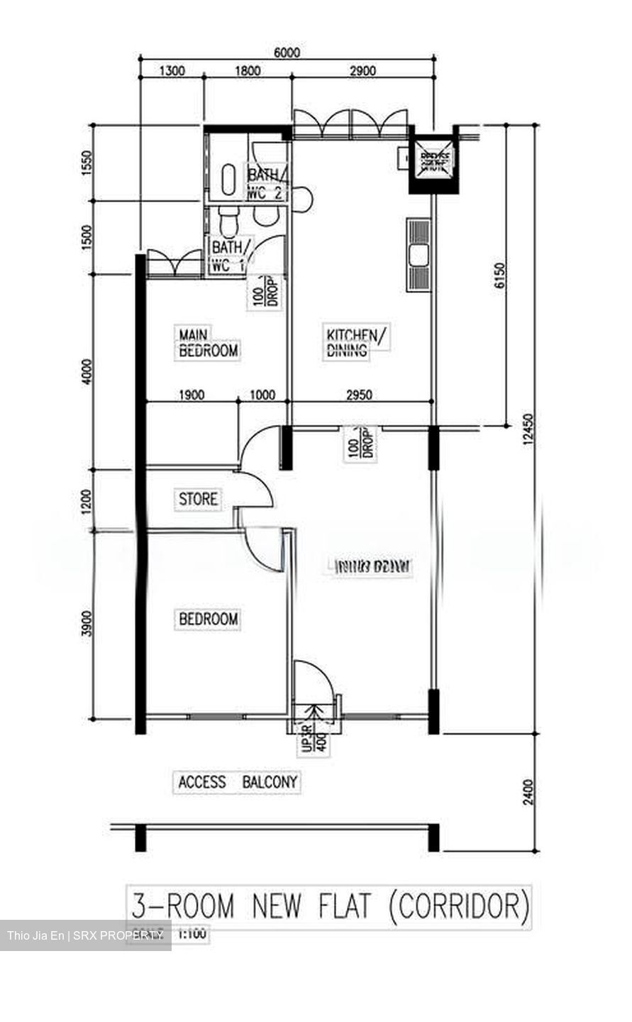 Blk 702 Reservoir Rise (Bedok), HDB 3 Rooms #568246791